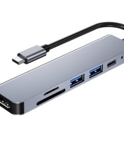 جهاز كمبيوتر محمول متعدد الوظائف بدقة 4K عالي الدقة USB 6 في 1