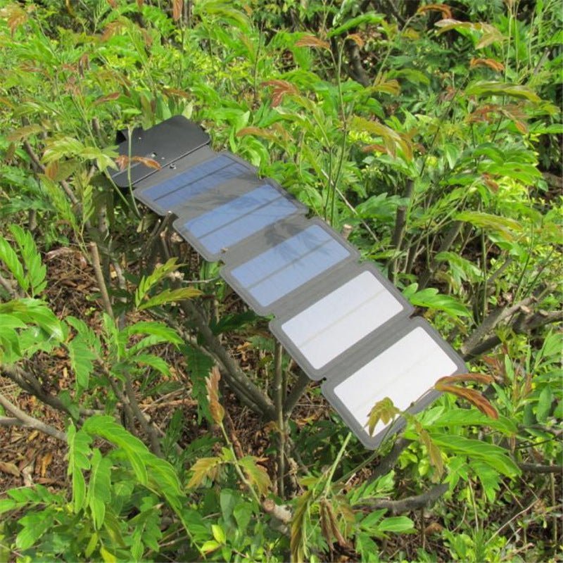 في الهواء الطلق لوحة طاقة شمسية قابلة للطي شاحن محمول 5 فولت 2.1A USB أجهزة الإخراج مخيم المشي لمسافات طويلة على ظهره السفر إمدادات الطاقة للهواتف الذكية - الصورة 5