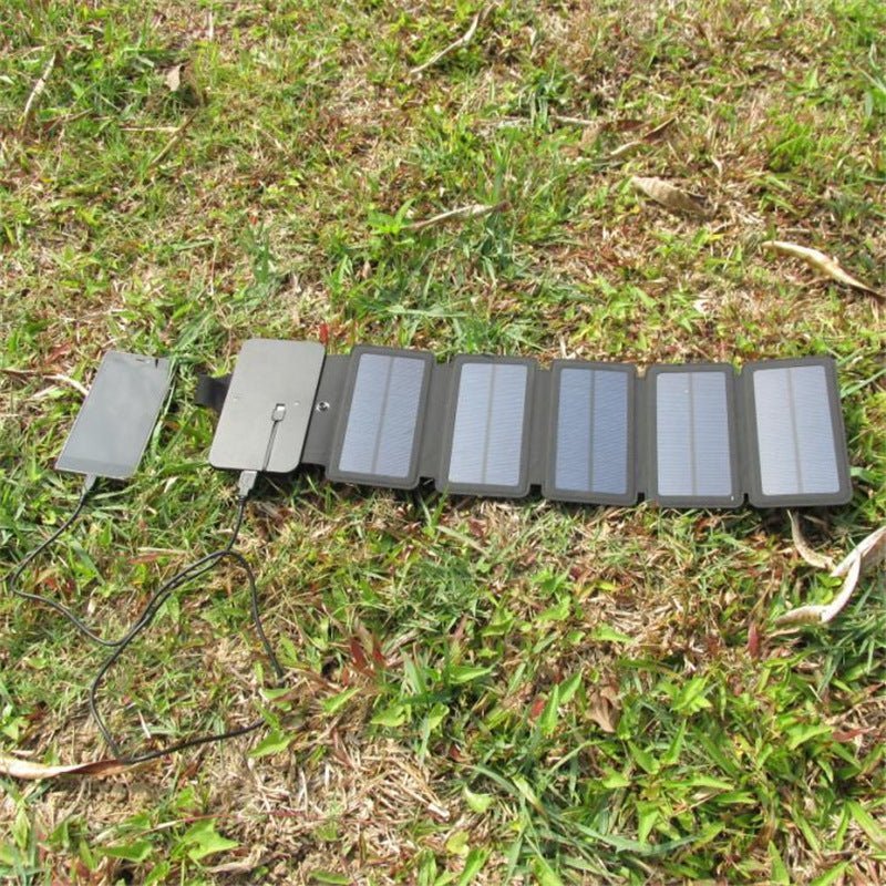 في الهواء الطلق لوحة طاقة شمسية قابلة للطي شاحن محمول 5 فولت 2.1A USB أجهزة الإخراج مخيم المشي لمسافات طويلة على ظهره السفر إمدادات الطاقة للهواتف الذكية - الصورة 4