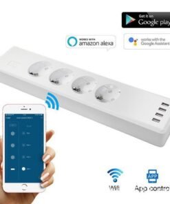 Tuya Smart Power Strip Tuya Smart Remote APP التحكم الفرعي لوحة الأسلاك الذكية الأوروبية تدعم صوت Alexa