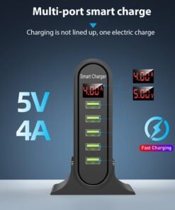 شاحن USB ذكي بخمسة منافذ