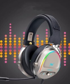 سماعة رأس USB للألعاب سماعة رأس سلكية مضيئة للألعاب مزودة بميكروفون