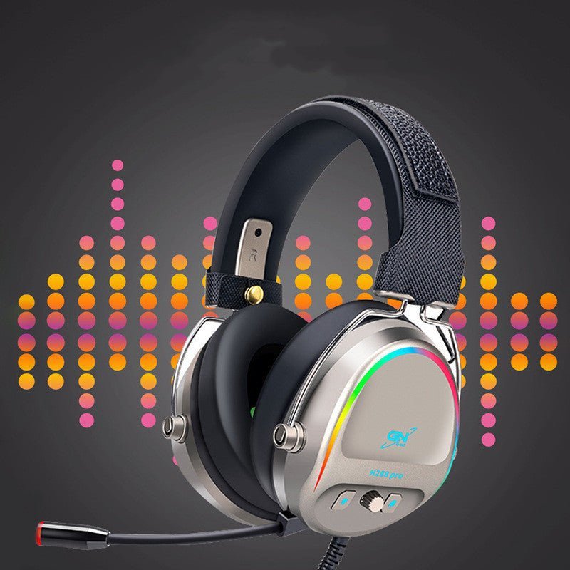 سماعة رأس USB للألعاب سماعة رأس سلكية مضيئة للألعاب مزودة بميكروفون