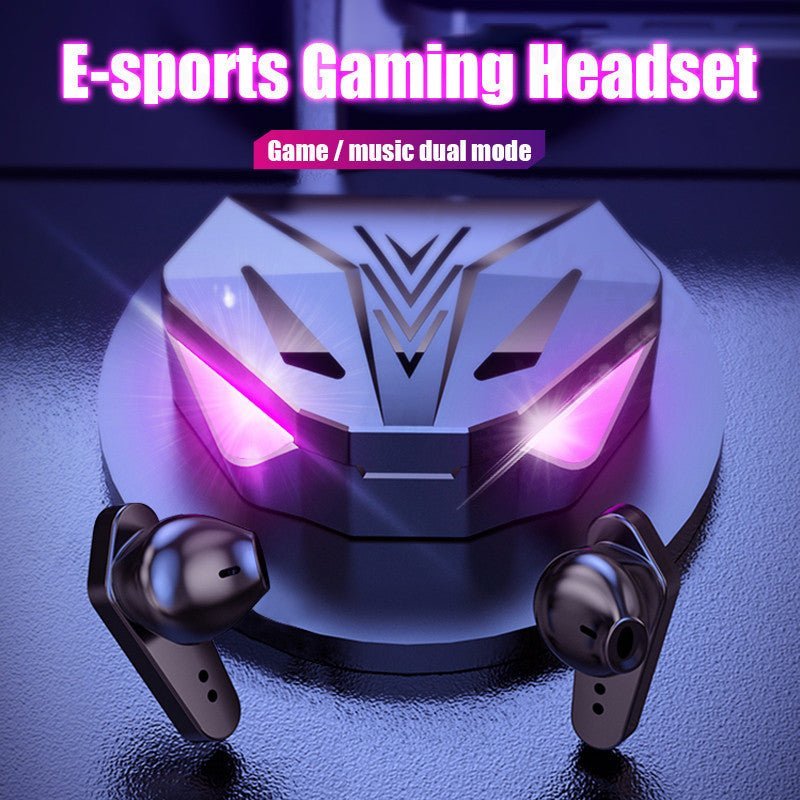 سماعات رأس لاسلكية للألعاب بدون تأخير وتقليل الضوضاء، سماعات بلوتوث HIFI Sound E-Sport Game مع ميكروفون