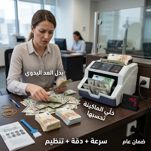 ماكينة عد النقود الحديثة ضمان عام - الصورة 4