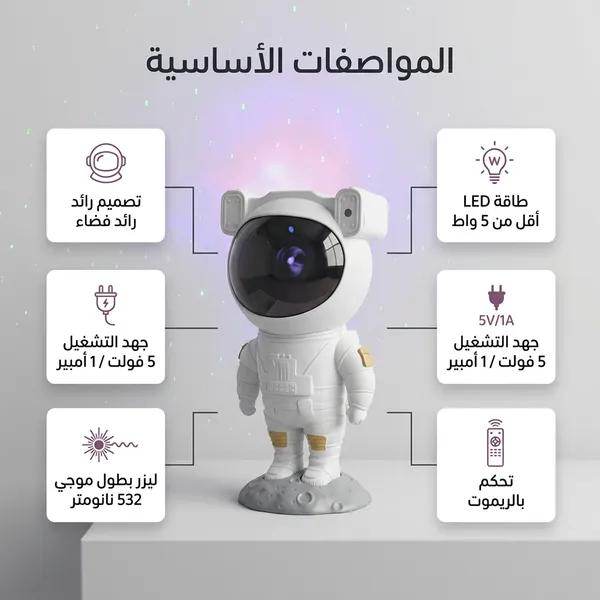 بروجيكتور النجوم والمجرة يعمل عبر USB - الصورة 4