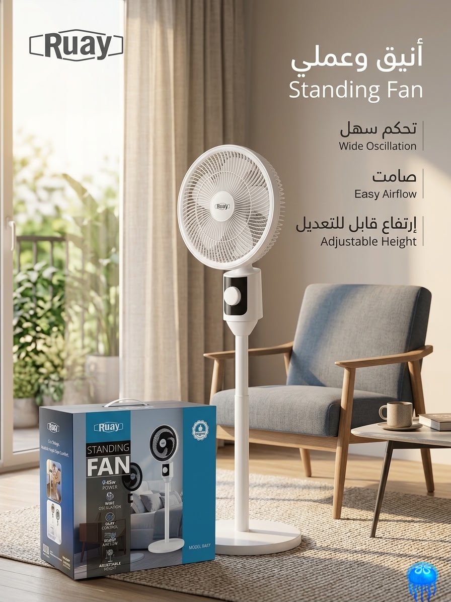 مروحة عمودية حديثة بضمان سنتين