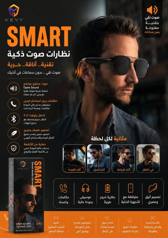 نظارات صوت ذكية