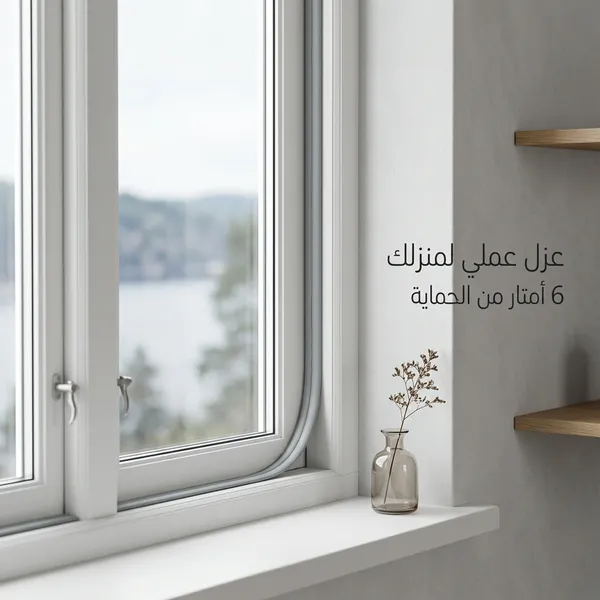 شريط مطاطي عازل للأبواب والنوافذ مانع للغبار والاتربة والماء - الصورة 3