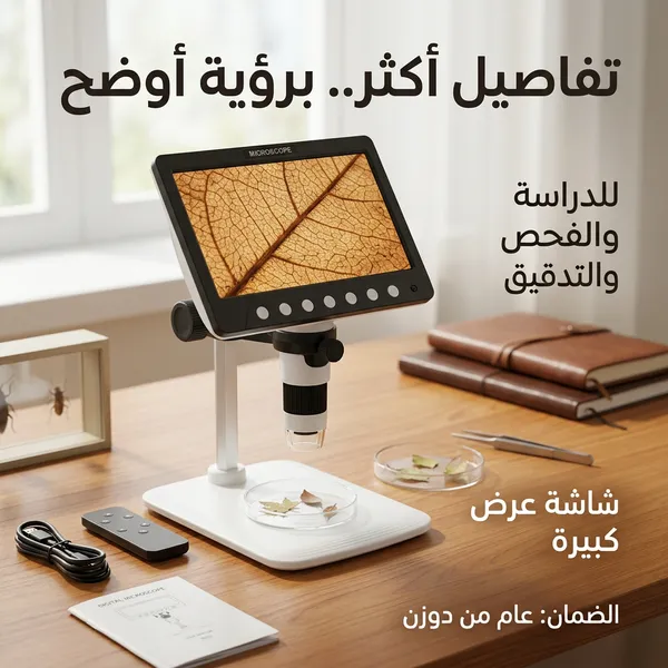 ميكرسكوب بشاشة عالى الجودة ضمان عام