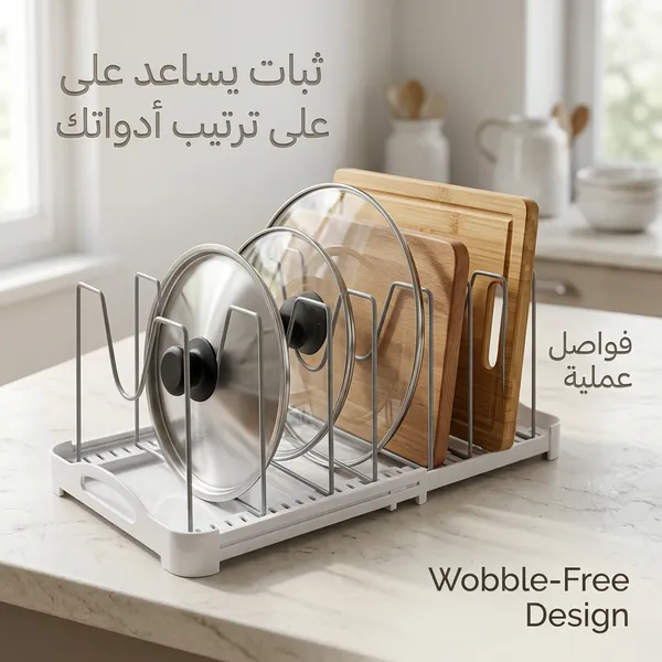 منظم صحون سحاب لدولاب المطبخ - الصورة 4